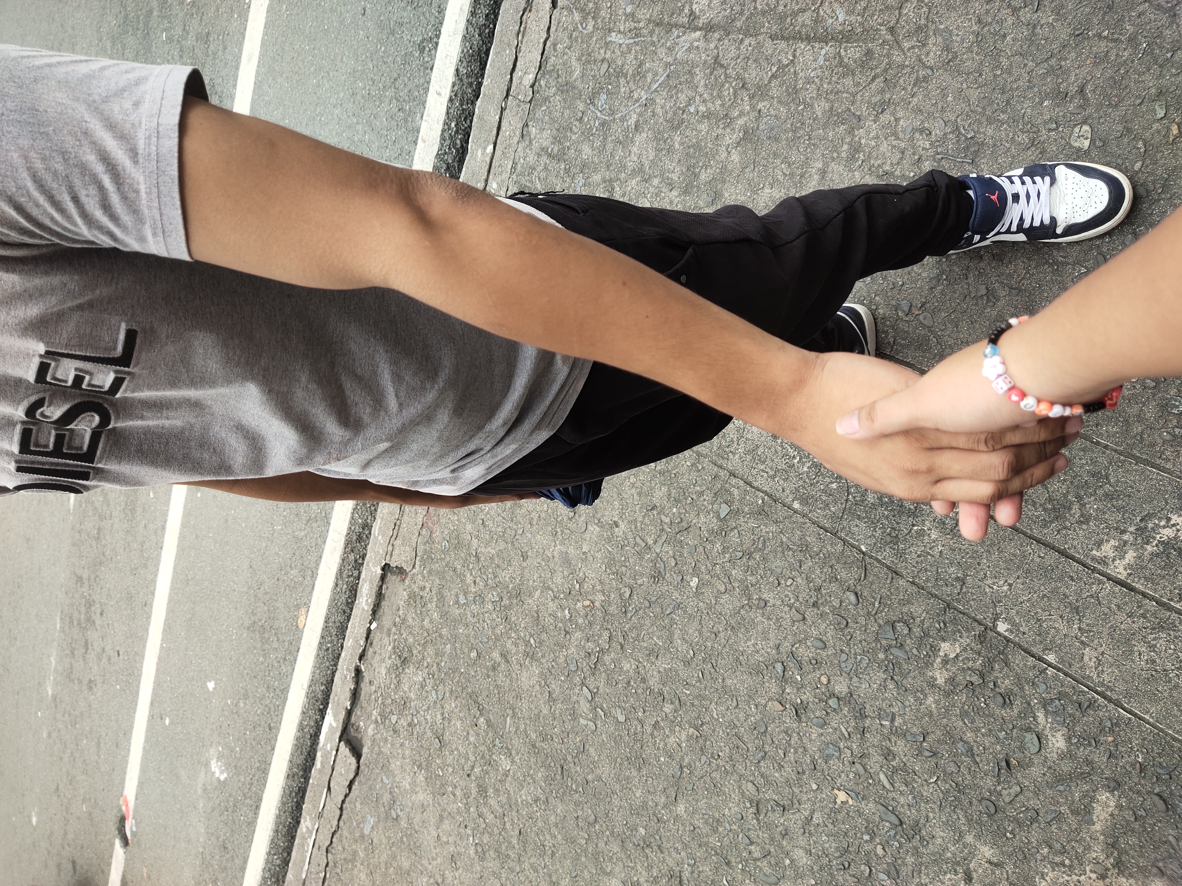 Walking outside